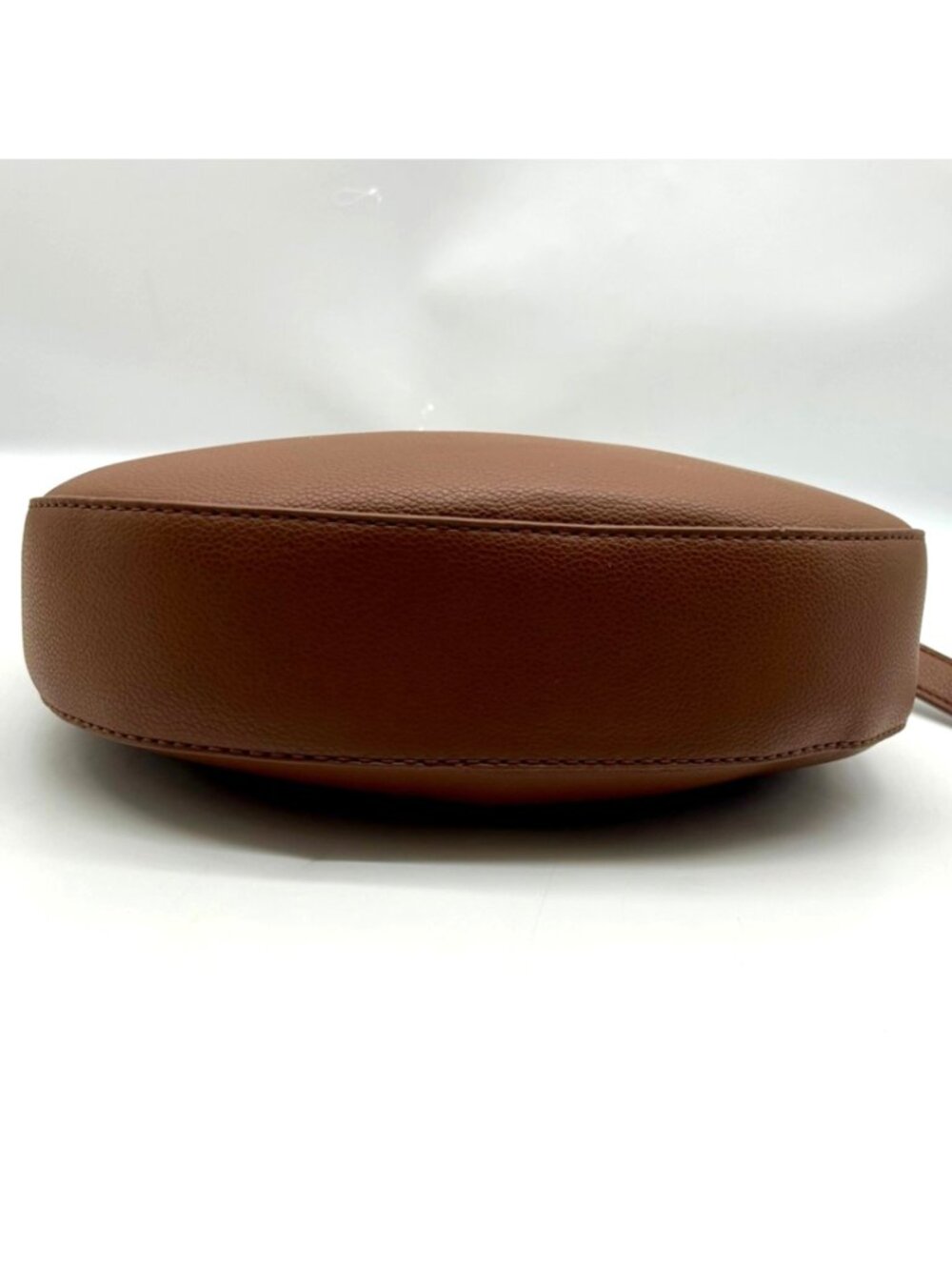 Like Dreams Brown Leather Crescent-Shaped Shoulder Bag - Picture 5 of 10